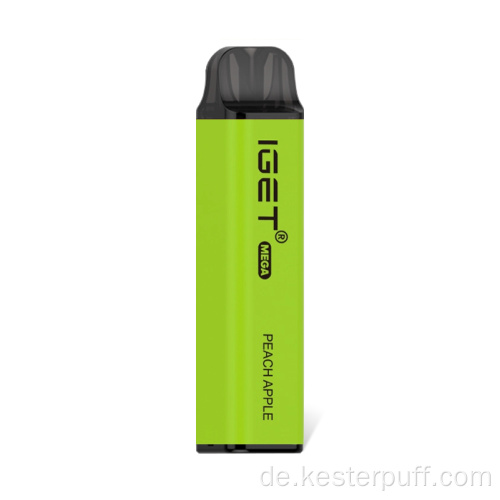 Original Iget Mega 3000 Puffs Einweg -Vape Pod